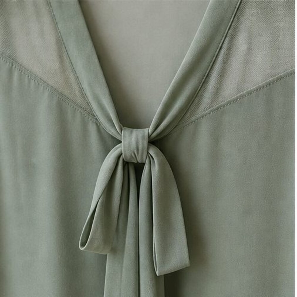 Sage Button Blouse - Picture 4 of 6